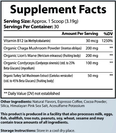 Mushroom Coffee Blend (Mocha Natural)