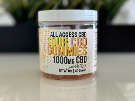 CBD Sour Gummies 1000mg