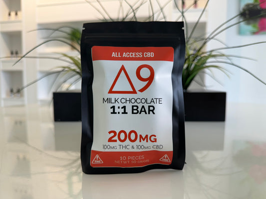Delta 9/CBD Milk Chocolate Bar 200mg