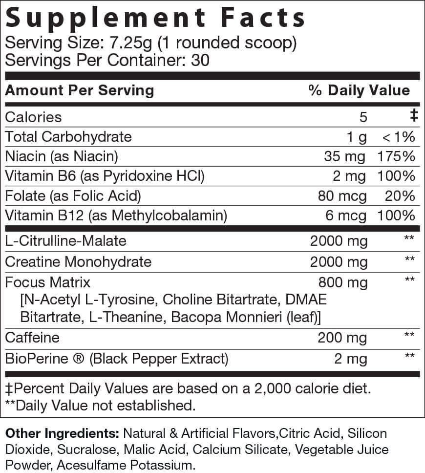 Base Pre-Workout With Focus Matrix Knockout Punch