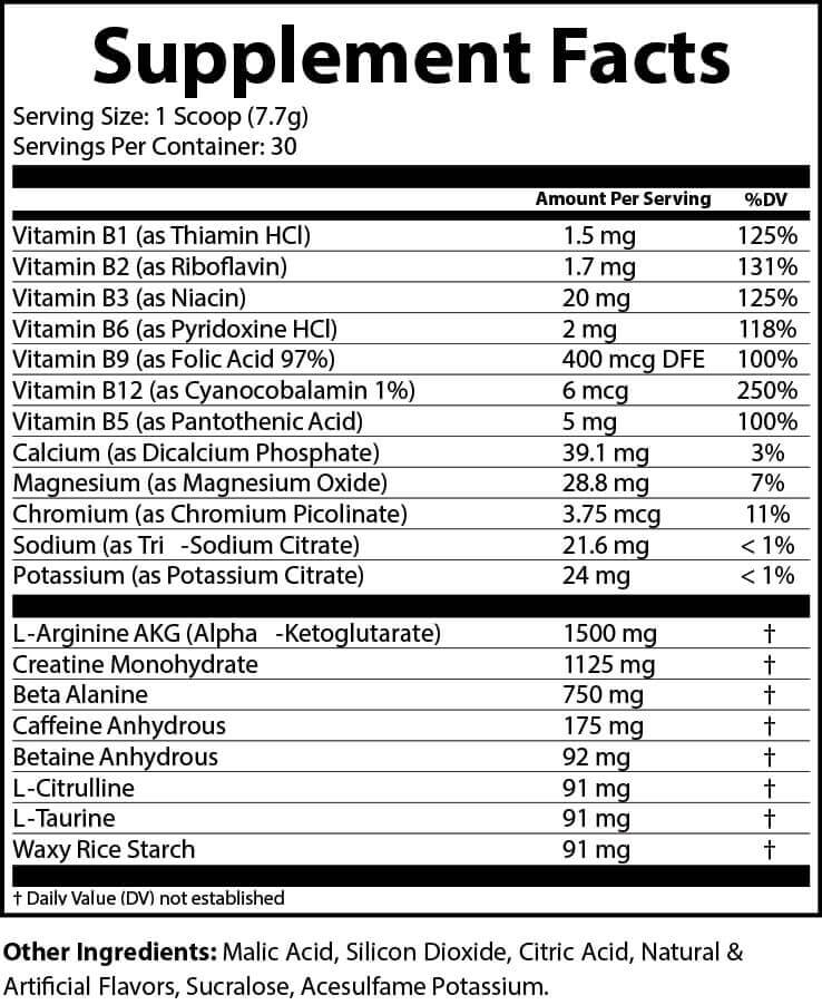 Enhanced Pre-Workout Wicked Watermelon
